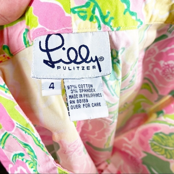 Lilly Pulitzer Vintage Floral Cropped Pants 4 - Picture 7 of 7